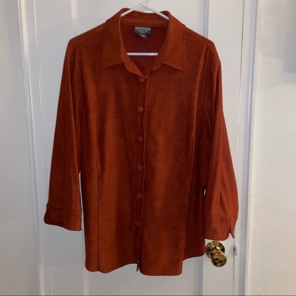 Vintage Button Up Shirt Jacket - Shacket - Picture 1 of 6